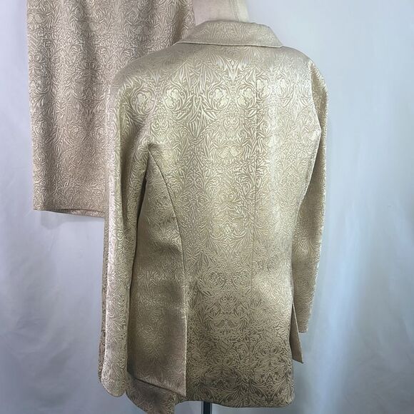 Hartley Gold Brocade Suit Set with Bling Buttons - Picture 4 of 11